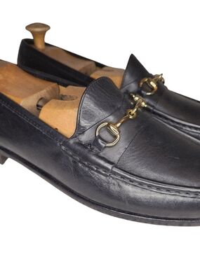 NEW COLE HAAN HORSEBIT BLACK LEATHER LOAFERS SLIP ON SHOES MAN  US 10 M